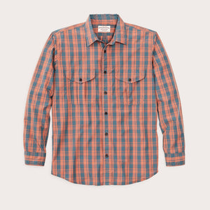 Washed feather cloth shirt par Filson | Faded cedar blue plaid (Multicolour)