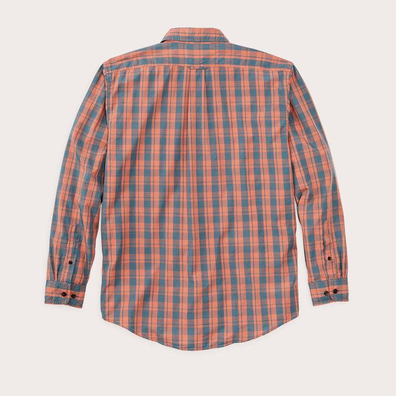 Washed feather cloth shirt par Filson | Faded cedar blue plaid (Multicolour)