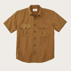 Washed ss feather cloth shirt von Filson | Gold ochre (Yellow)