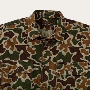 Field flannel shirt by Filson | Frog camo (Green)