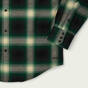 Western flannel shirt by Filson | Bottle green ombre (Green)