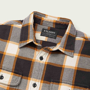 Vintage flannel work shirt by Filson | Black / green plaid (Black)
