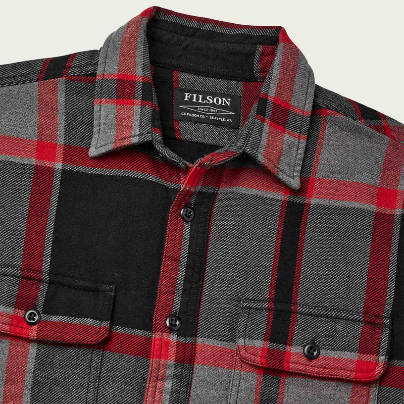 Vintage flannel work shirt by Filson | Black / charcoal hea (Grey)