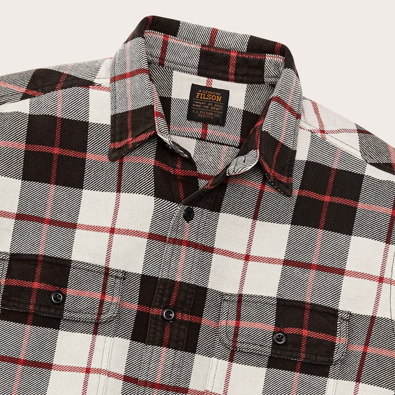 Vintage flannel work shirt by Filson | Natural / charcoal (Multicolour)