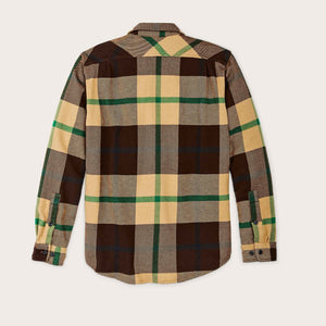 Vintage flannel work shirt von Filson | Tan green coffee (Brown)