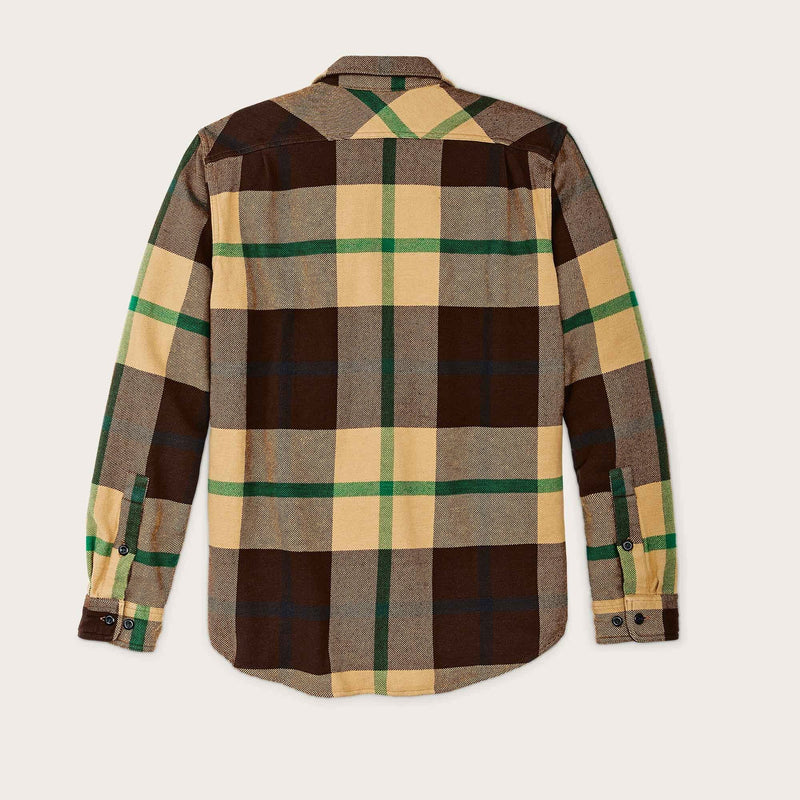 Vintage flannel work shirt von Filson | Tan green coffee (Brown)