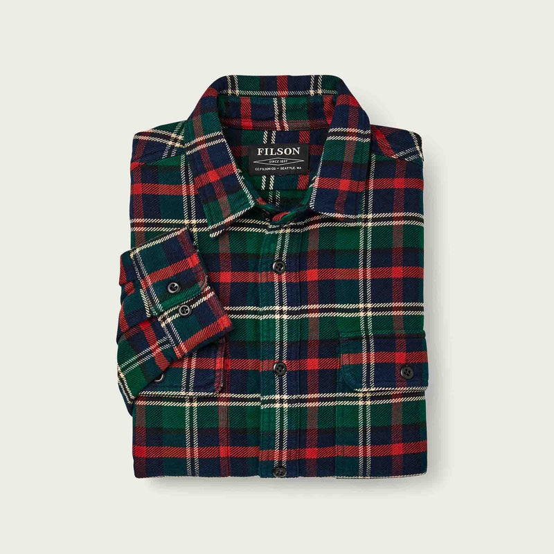 Vintage flannel work shirt by Filson | Treeline / navy plai (Blue)