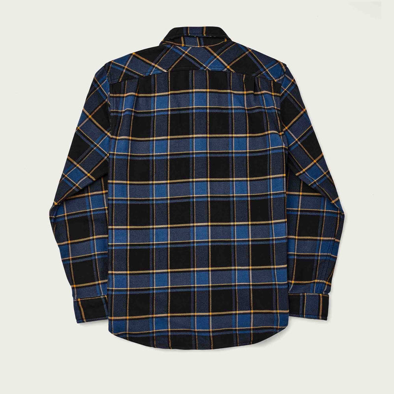 Vintage flannel work shirt di Filson | Cobalt black plaid (Blue)