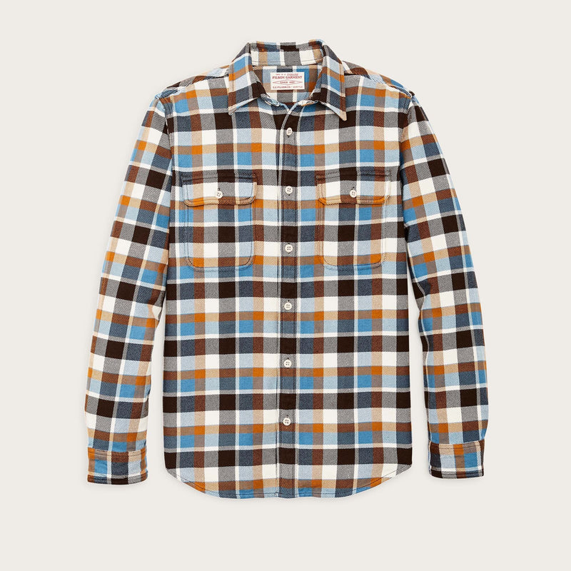 Vintage flannel work shirt von Filson | Brown / cream / ochr (Multicolor)