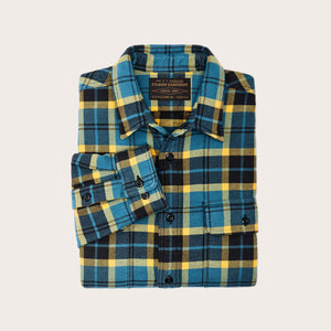 Vintage flannel work shirt di Filson | Blue ash gold plaid (Blue)