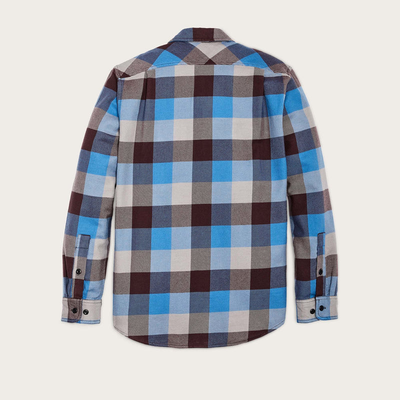 Vintage flannel work shirt von Filson | Blue / maroon / gray (Blue)