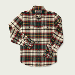 Vintage flannel work shirt von Filson | Sand / ironwood plai (Beige)