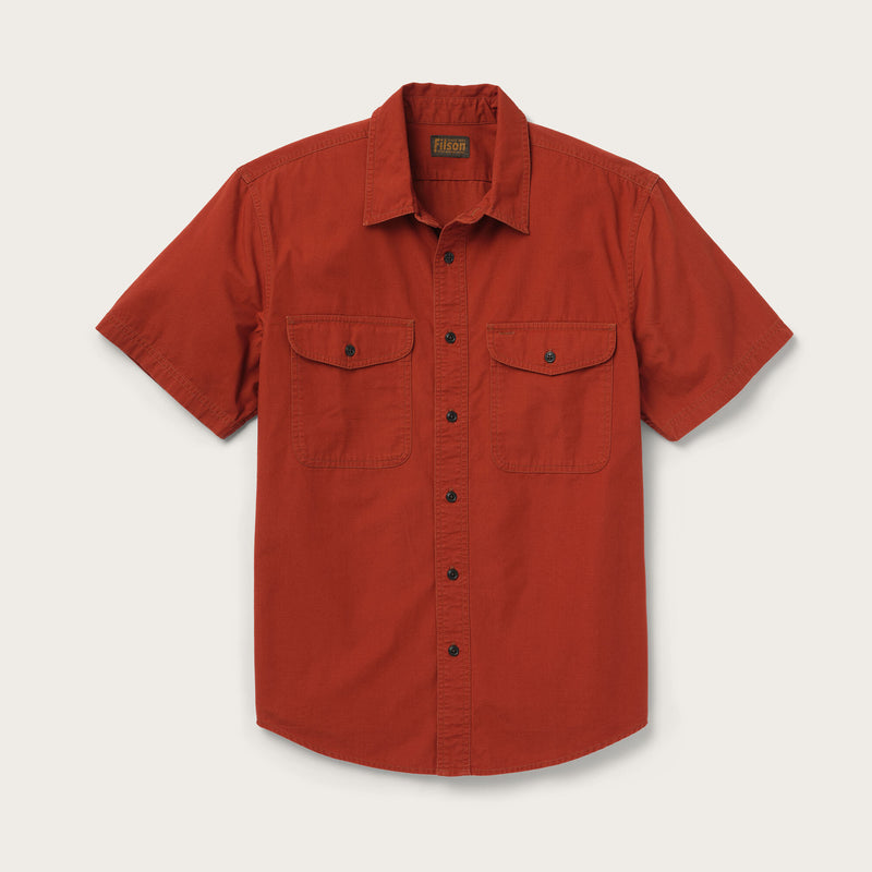 Short sleeve field shirt by Filson | Red grouse (Red)