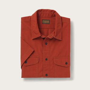 Short sleeve field shirt by Filson | Red grouse (Red)