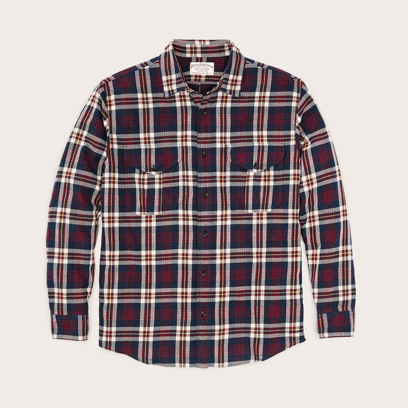 Lt wt alaskan guide shirt by Filson | Navy red white plaid (Multicolor)