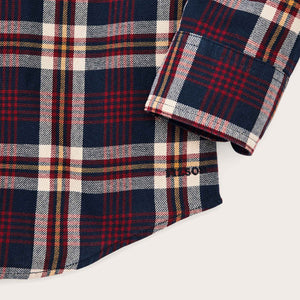 Lt wt alaskan guide shirt by Filson | Navy red white plaid (Multicolor)