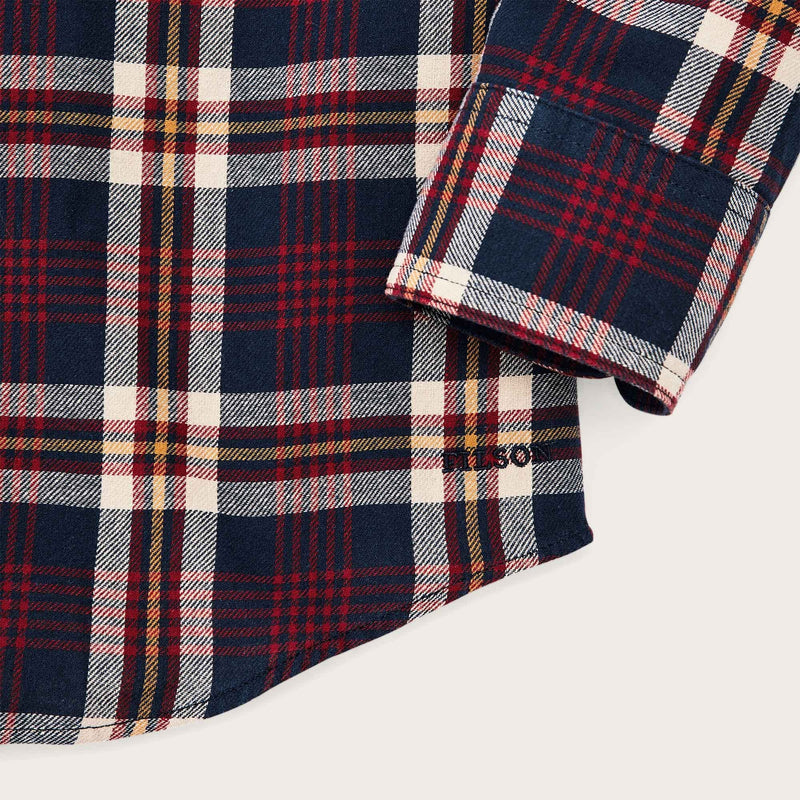 Lt wt alaskan guide shirt by Filson | Navy red white plaid (Multicolor)