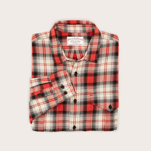 Lt wt alaskan guide shirt by Filson | Red / iron gray plai (Red)