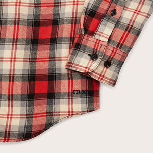 Lt wt alaskan guide shirt by Filson | Red / iron gray plai (Red)