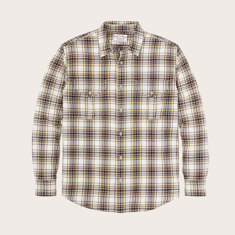 Lt wt alaskan guide shirt di Filson | Tabacco white (Brown)