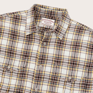 Lt wt alaskan guide shirt di Filson | Tabacco white (Brown)