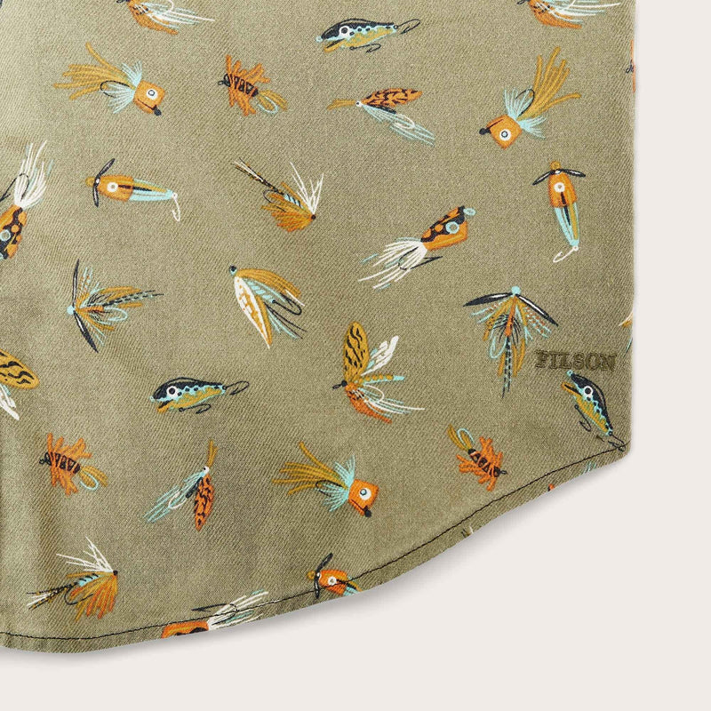 S/s lt wt alaskan guide shirt by Filson | Lures olive (Green)