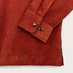 Corduroy camp shirt by Filson | Rust (Red)