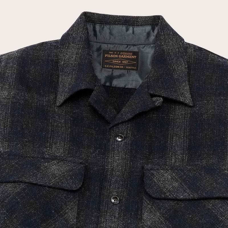 Buckner wool camp shirt di Filson | Navy ink ombre (Blue)