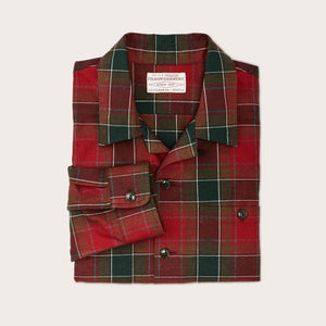 Elk heights camp shirt di Filson | Sycamore green / red plaid (Red)