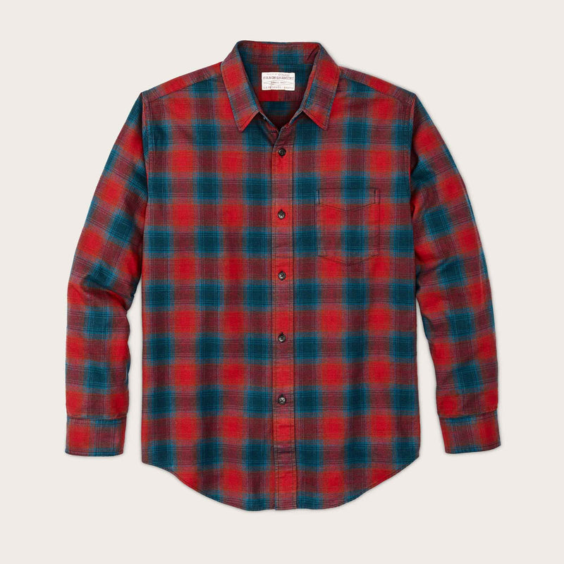Flannel service shirt von Filson | Smoked red / legion blue plaid (Red)