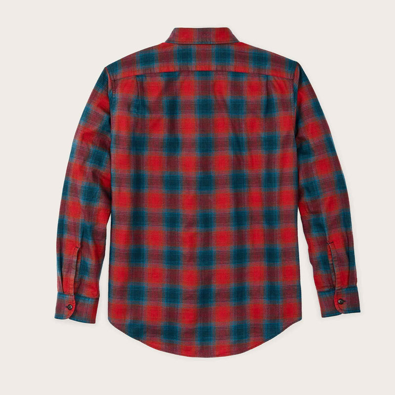 Flannel service shirt von Filson | Smoked red / legion blue plaid (Red)