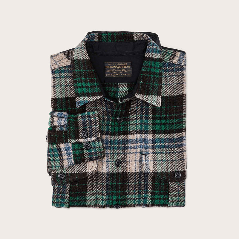 Northwest wool shirt by Filson | Check brown / spruce (Multicolor)