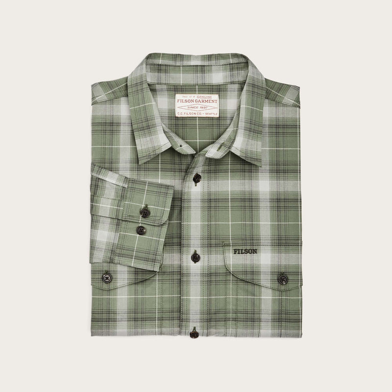 Twin lakes sport shirt by Filson | Green / gray ombre p (Green)