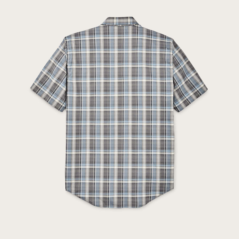 Twin lakes short sleeve sport shirt von Filson | Gray / blue / cream plaid (Blue)