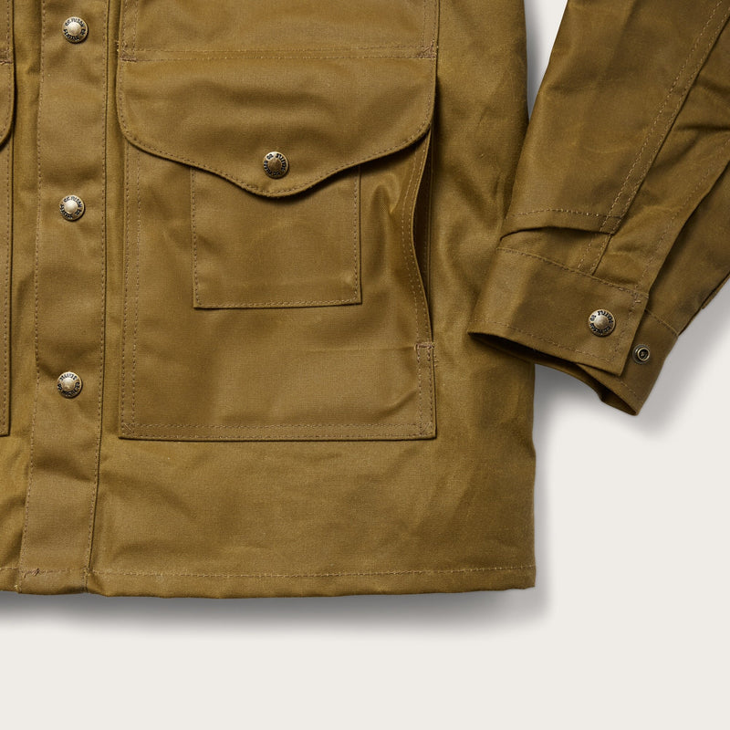 Lined tin cloth cruiser jacket by Filson | Dark tan (Beige)