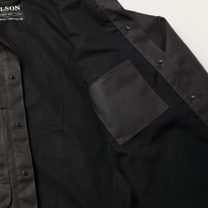 Lined tin cloth cruiser jacket by Filson | Cinder (Grey)