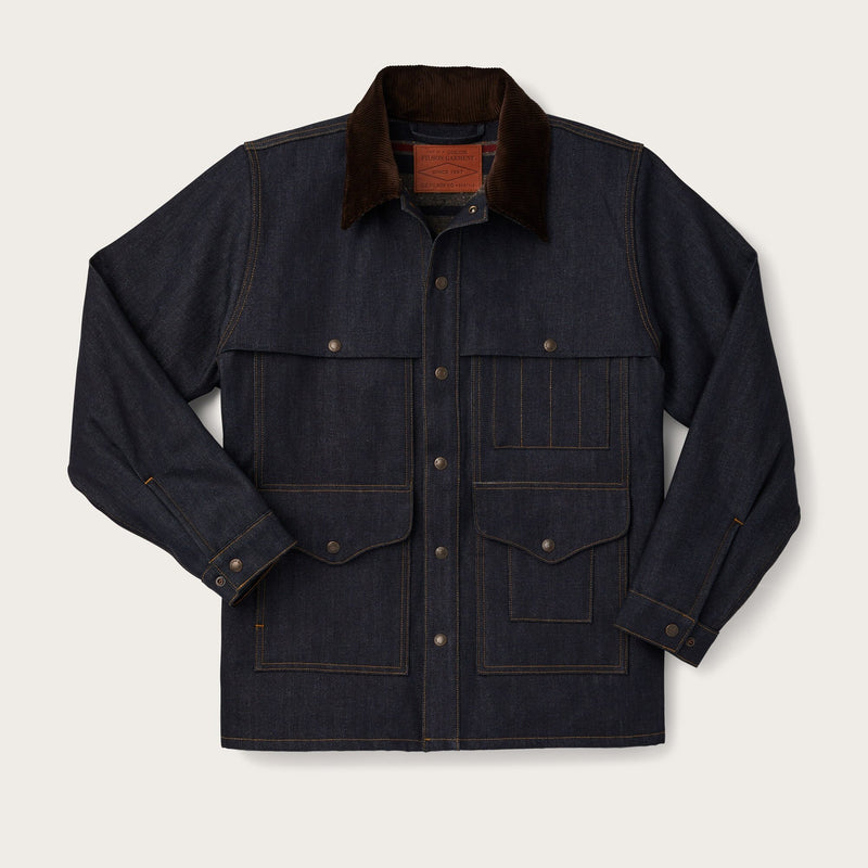 Lined denim cruiser jacket by Filson | Raw indigo canteen s (Blue)