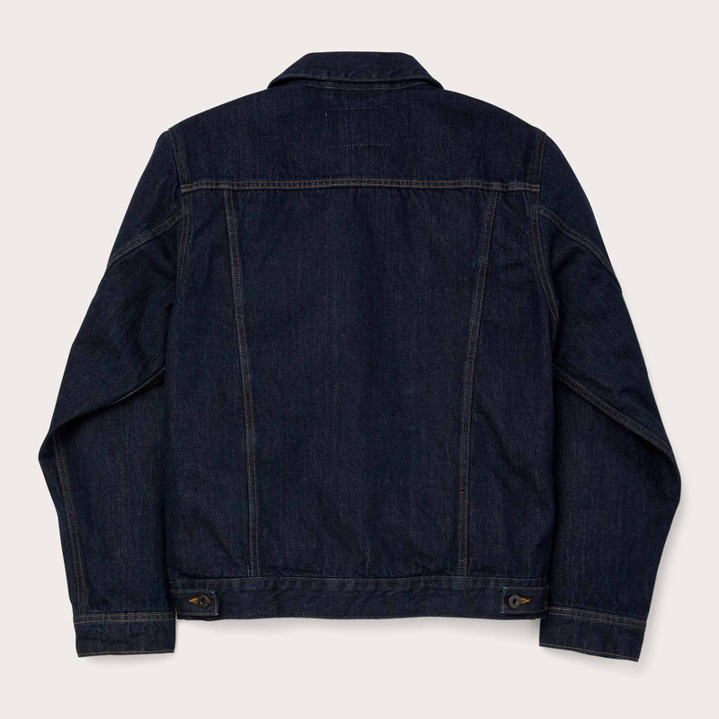 Unlined denim short cruiser jacket di Filson | Rinse indigo (Blue)