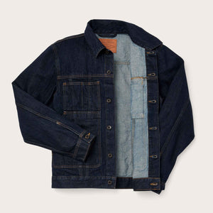 Unlined denim short cruiser jacket di Filson | Rinse indigo (Blue)