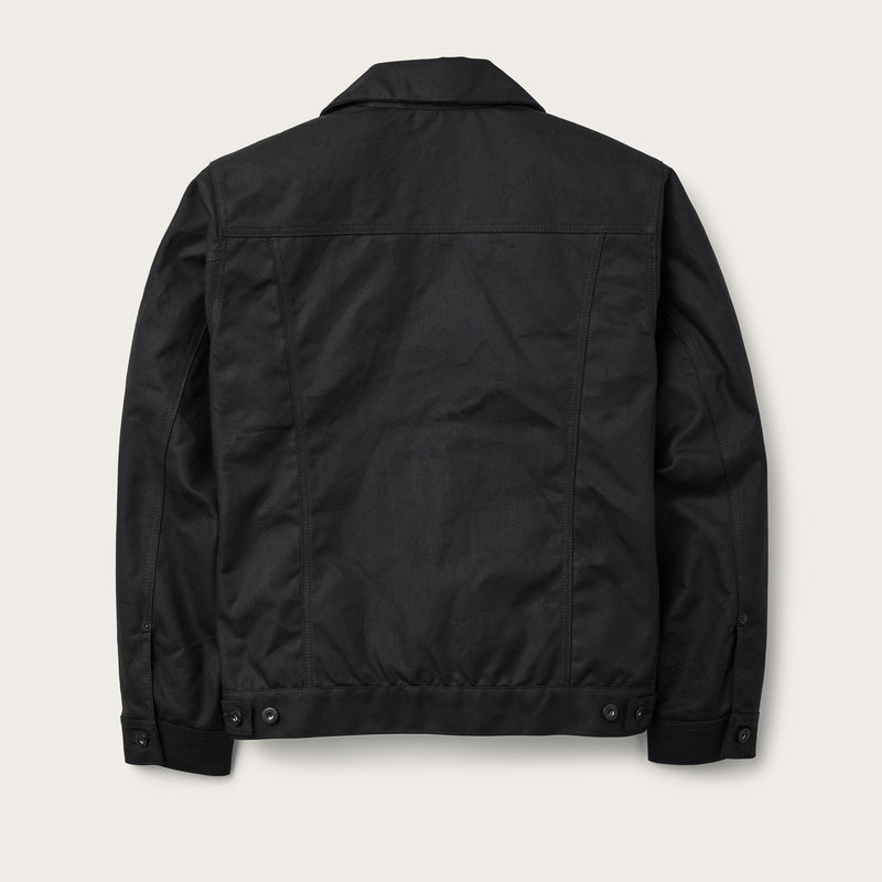 Tin cloth short lined cruiser jacket by Filson | Black (Black)