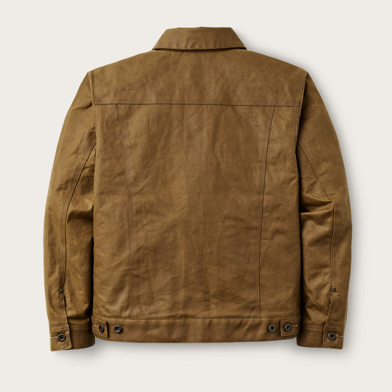 Tin cloth short lined cruiser jacket di Filson | Dark tan (Beige)