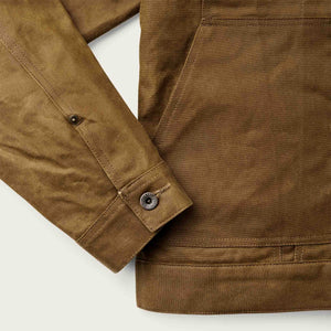 Tin cloth short lined cruiser jacket di Filson | Dark tan (Beige)