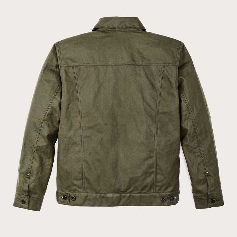 Tin cloth short lined cruiser jacket by Filson | Military green (Green)