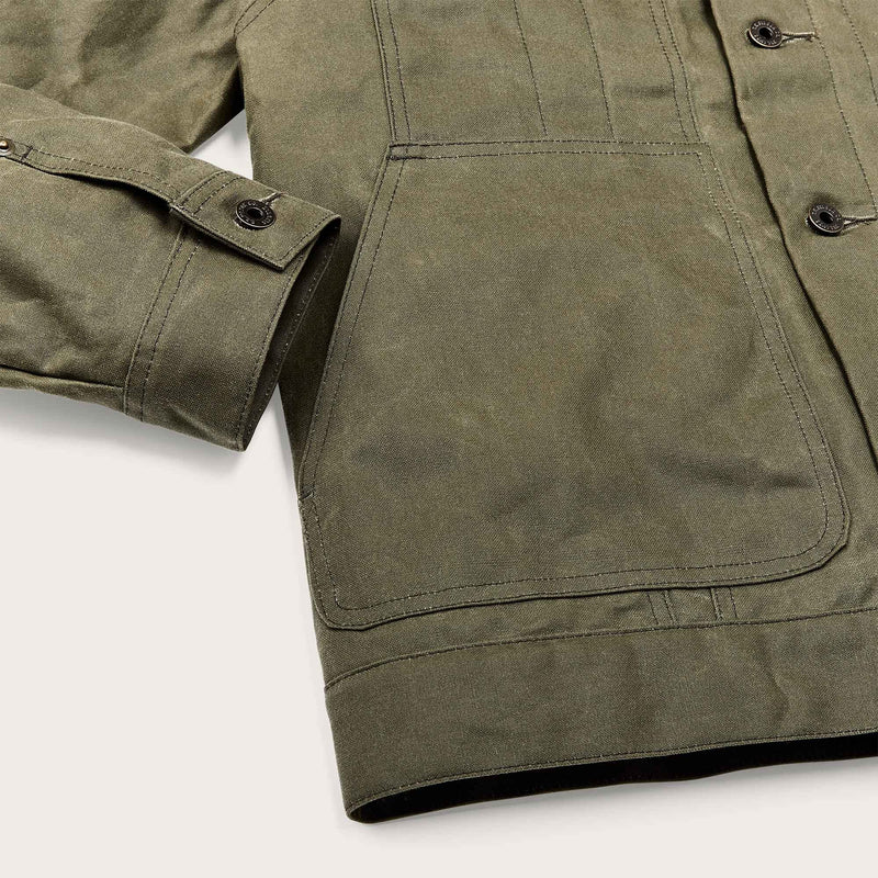 Tin cloth short lined cruiser jacket by Filson | Military green (Green)