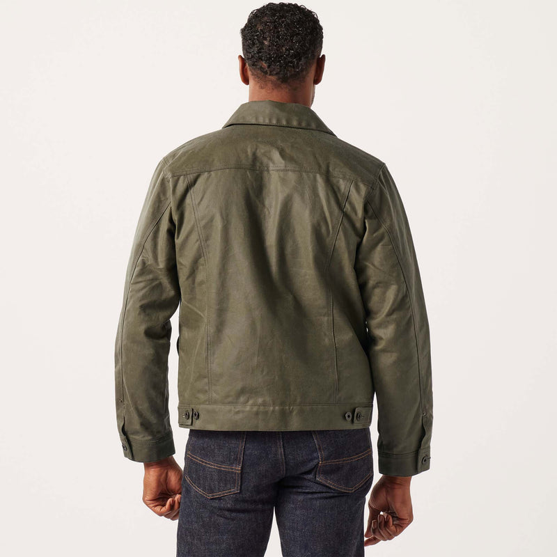 Tin cloth short lined cruiser jacket by Filson | Military green (Green)