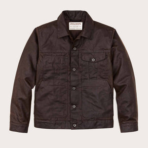 Tin cloth short lined cruiser jacket von Filson | Dark brown (Brown)