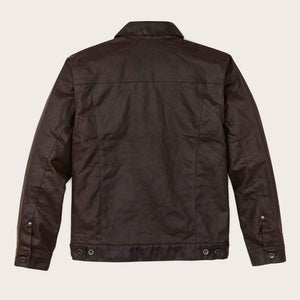 Tin cloth short lined cruiser jacket von Filson | Dark brown (Brown)