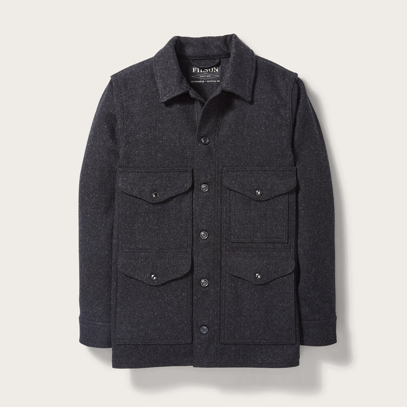 Mackinaw wool cruiser jacket by Filson | Charcoal (Gray)