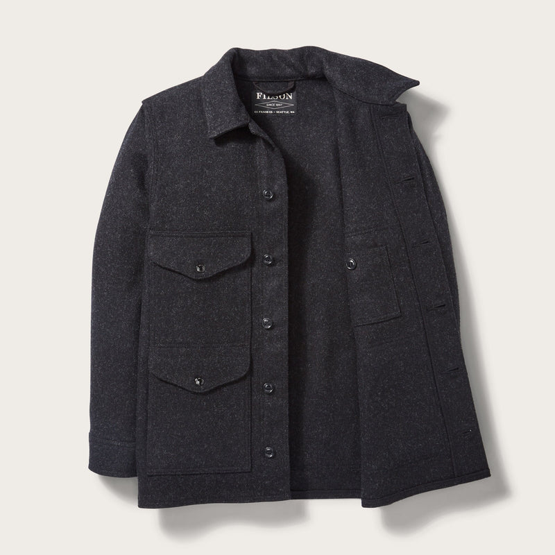 Mackinaw wool cruiser jacket by Filson | Charcoal (Gray)
