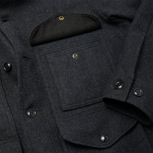 Mackinaw wool cruiser jacket by Filson | Charcoal (Gray)